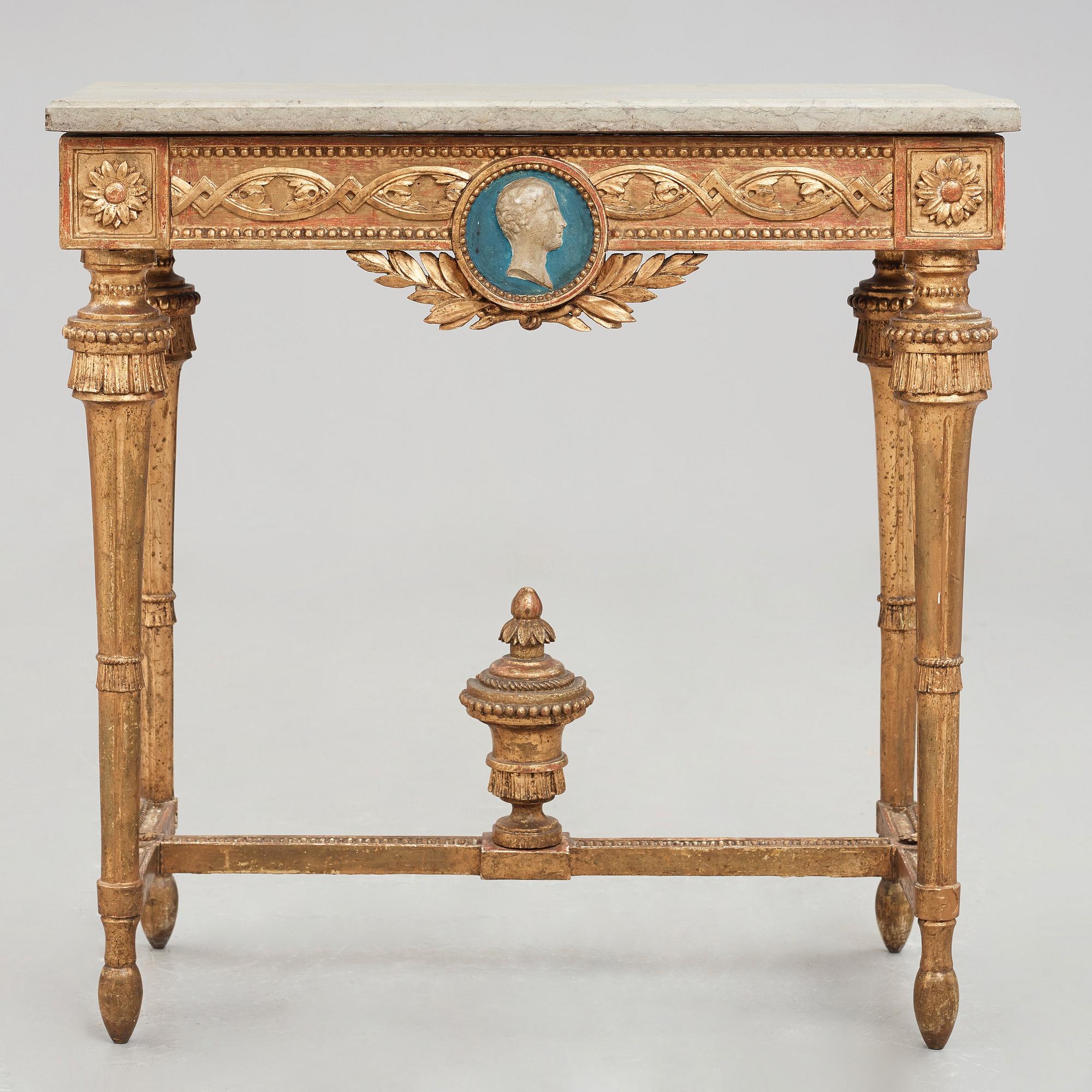 KONSOLBORD, stockholmsarbete, 1700-talets slut, gustavianskt.