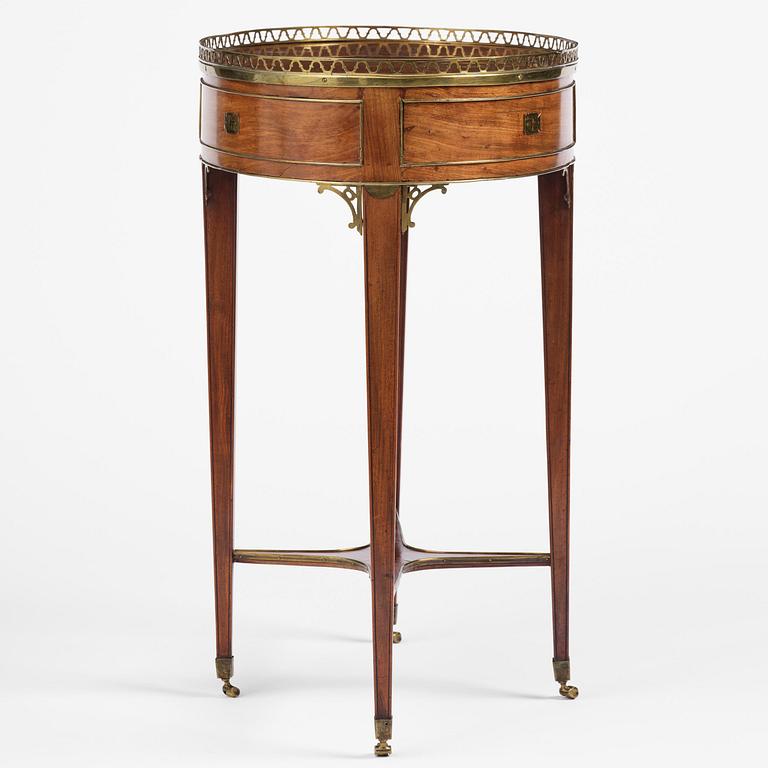 A late Gustavian mahogany table attributed to C. D. Fick (master in Stockholm 1776-1806).