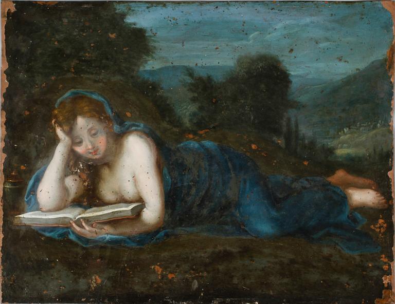 OKÄND KONSTNÄR, olja på kopparplåt, ej signerad, 1700-/1800-tal.