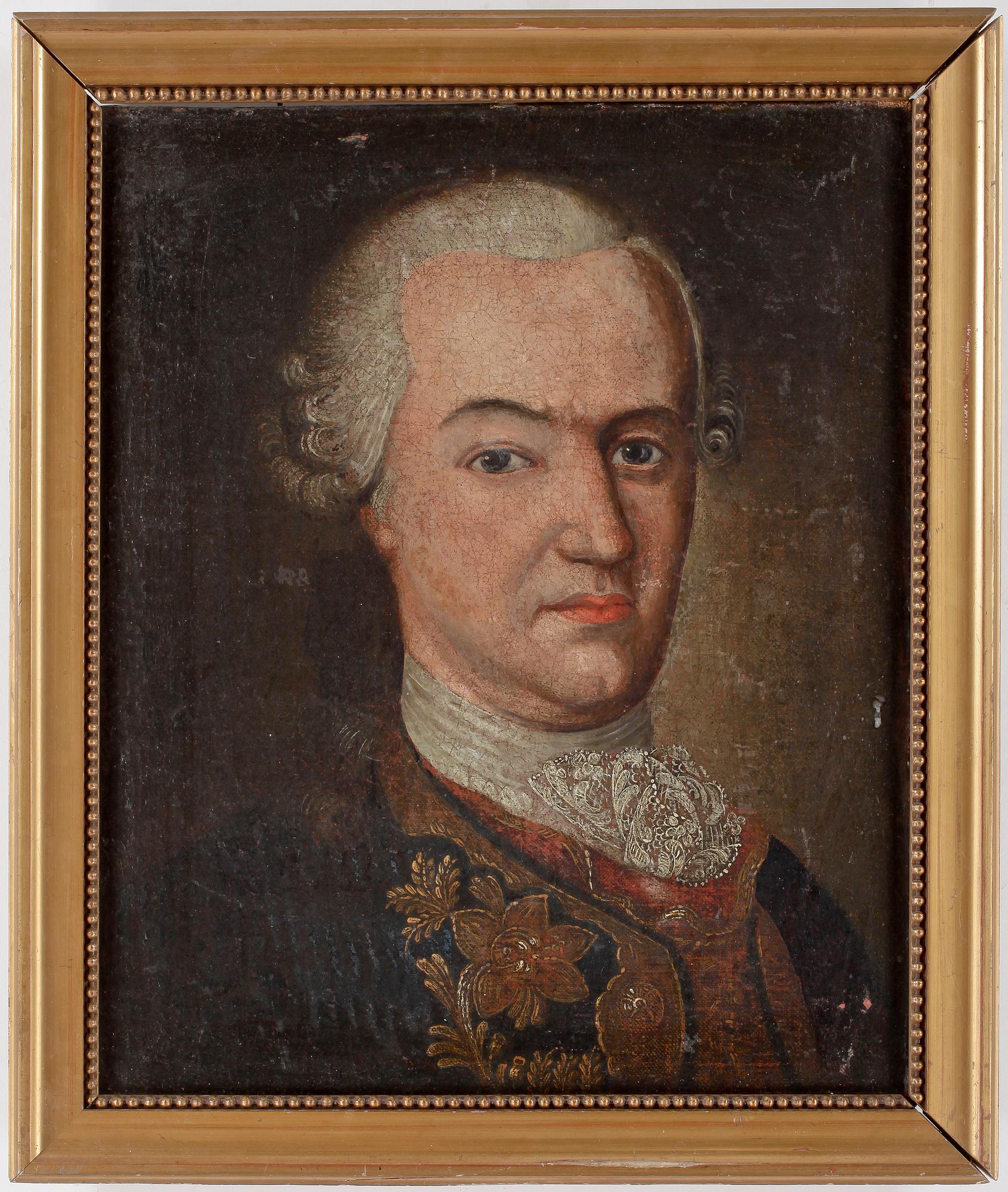 OKÄND KONSTNÄR, olja på duk, 1700-tal.