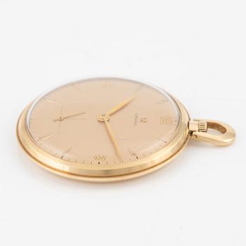 Omega, fickur, 14K guld, 45 mm.