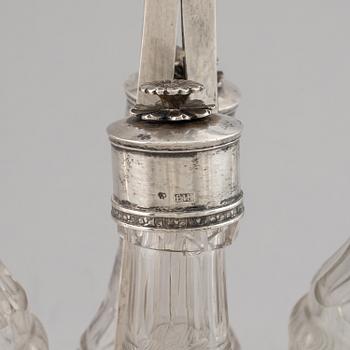 O Sohlberg, bordssurtout, silver och glas, Falun 1830.