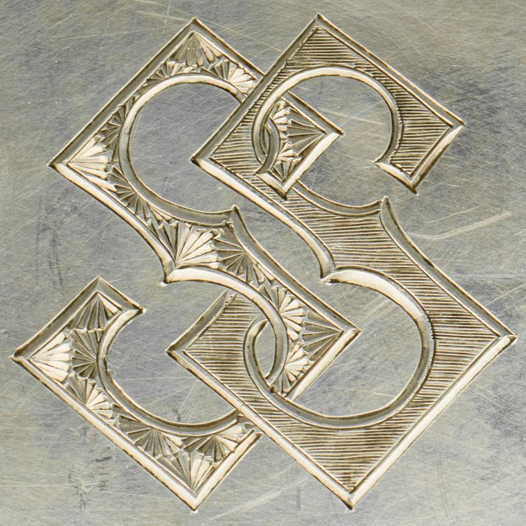 FAT, silver, Anders Nilsson, Lund. 1920. Vikt ca 460g.