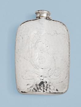 1110. A Tiffany New York silver bottle, New York 1873-1891.