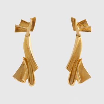 Lapponia, a pair of earrings, 18K gold.
