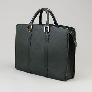 A Louis Vuitton bag/briefcase.