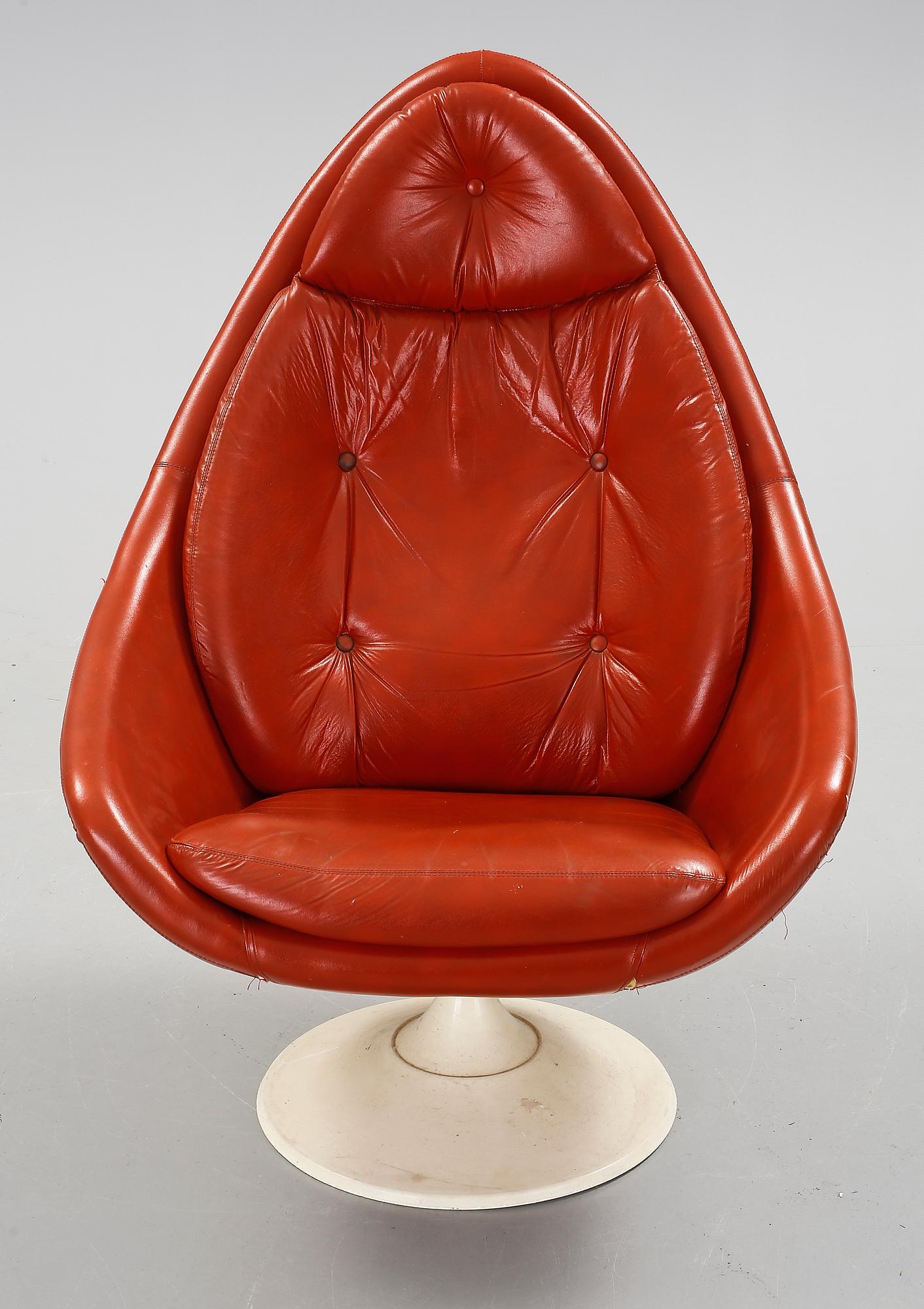 SNURRFÅTÖLJ, Sverige, 1960-tal.