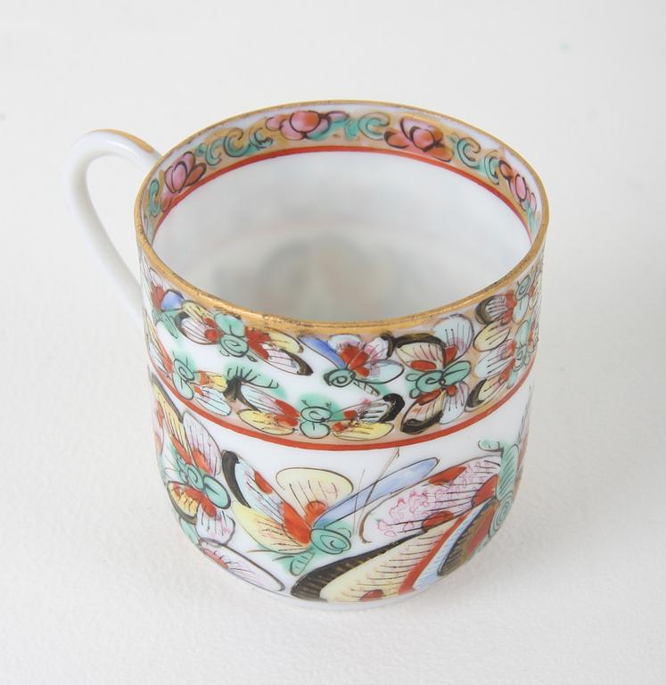 MOCCAKOPPAR, 3 + 1, porslin, Kina.