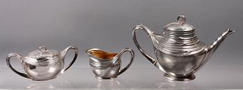 TESERVIS, 3 delar, jugend, vitmetall, WMF.