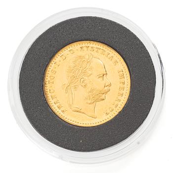 Guldmynt, Österrike-Ungern, Franz Josef, 1 Ducat, 1915, senare prägling.