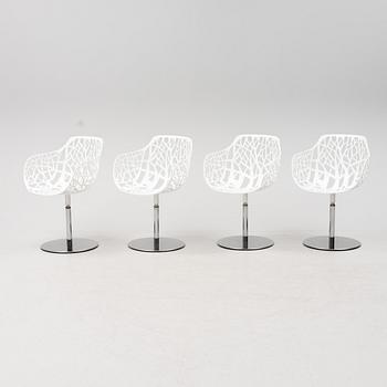 Karmstolar, 4 st, "Forest", Fast Design, Italien, 2000-tal.