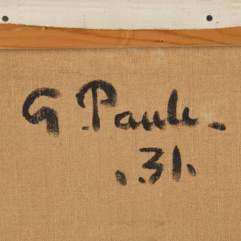 GEORG PAULI, oil on canvas, signed and dated - 31.