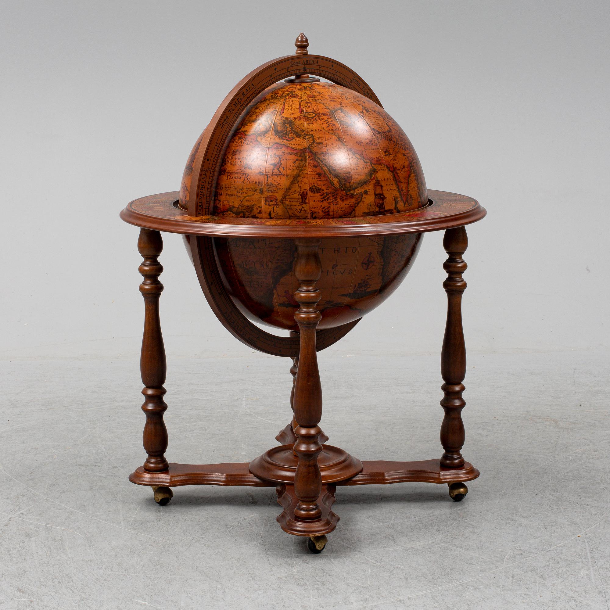 A bar globe, second half of the 20th century.