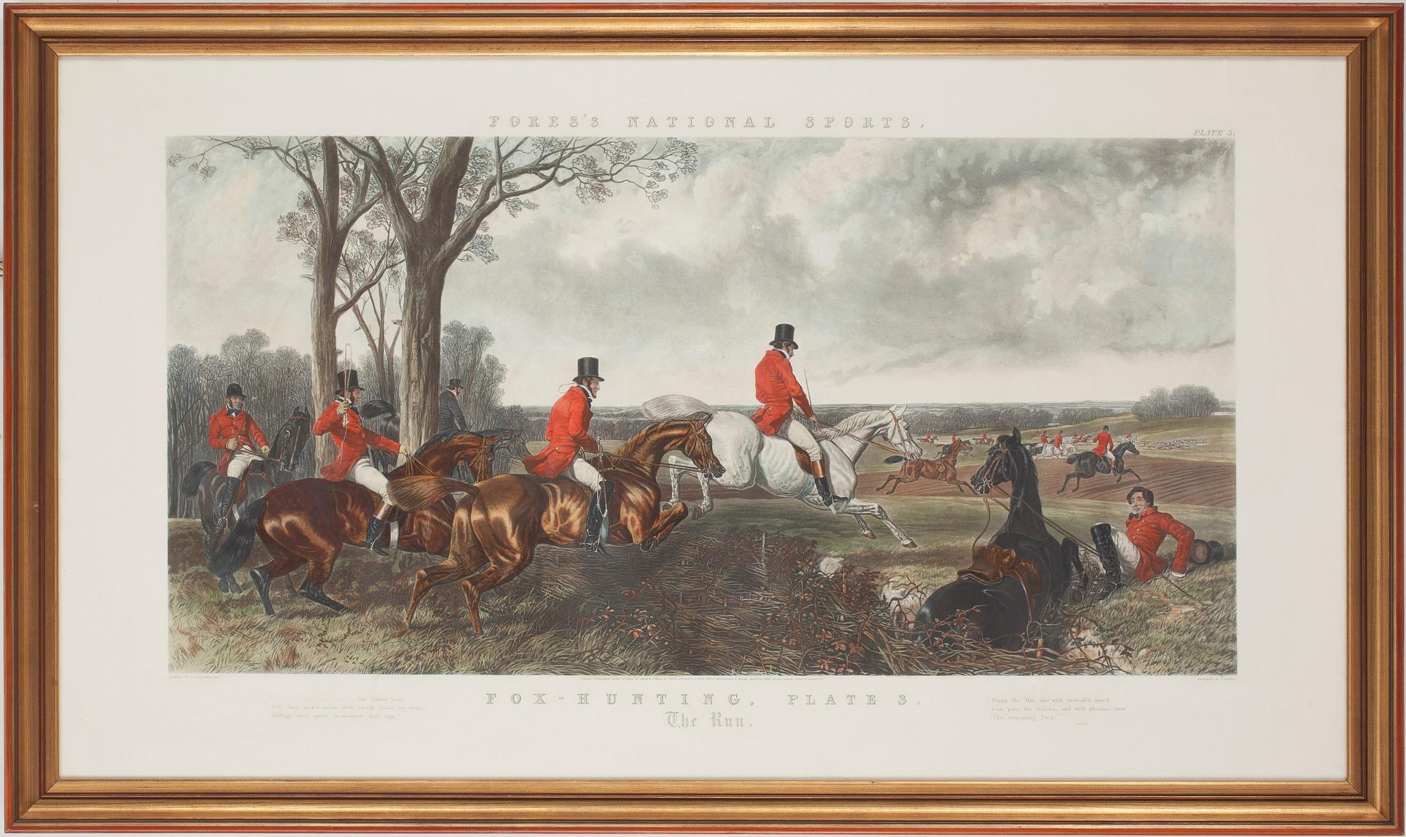 JOHN FREDERICK HERRING, SR., efter, kolorerad gravyr, England, 1852.