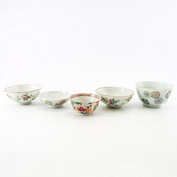 Bowls/cups China 18th-20th century porcelain.