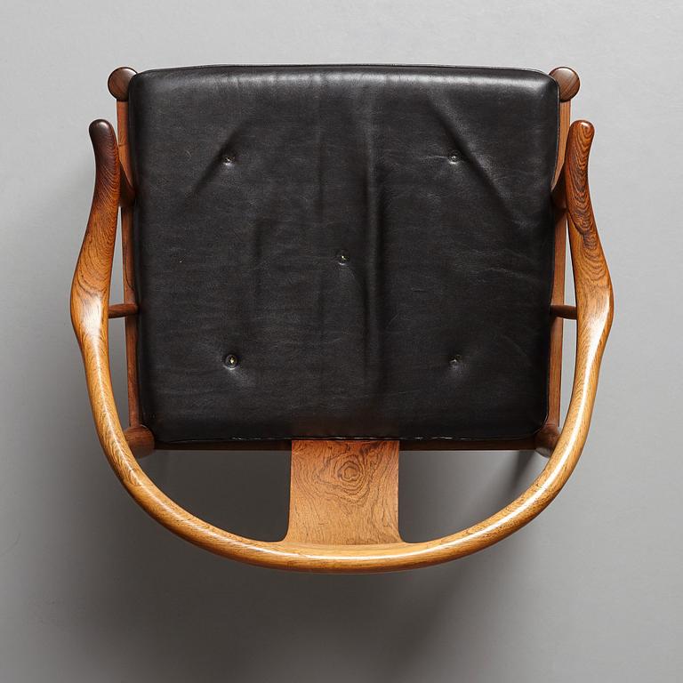 Hans J. Wegner, a palisander 'China Chair', Fritz Hansen, Denmark 1966.