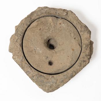 A Swedish grain mill, dated 1673.