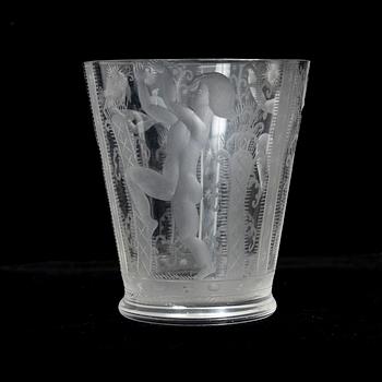 Edward Hald, bägare, Orrefors, 1926.