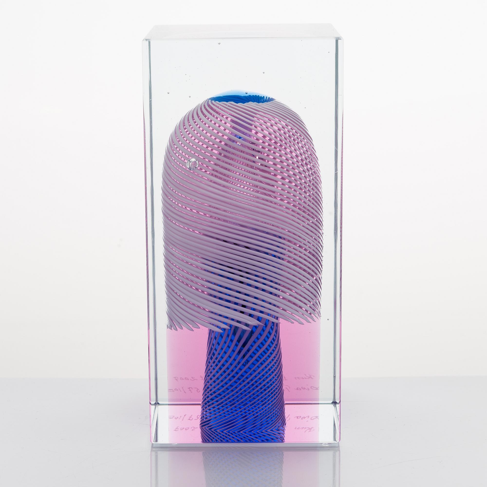 Oiva Toikka, jubileumskub, signerad Oiva Toikka Nuutajärvi 2007 57/100.