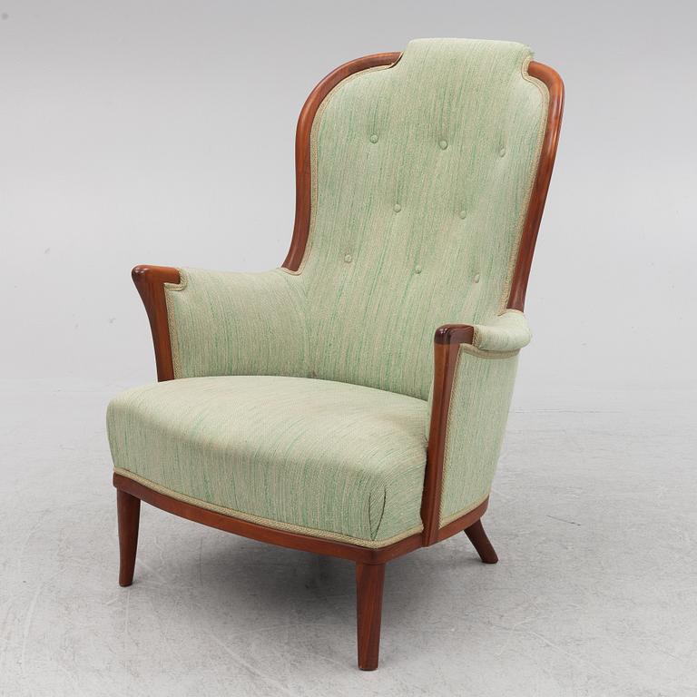 Carl Malmsten, armchair, "Vår Fru", OH Sjögren, Tranås, Sweden, second half of the 20th Century.