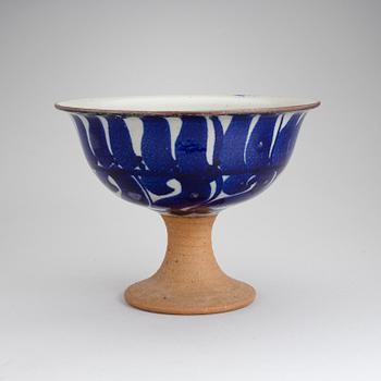 A stonewear bowl designed by Lisa Larson for Gustavsberg.