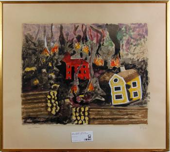 Sven X:et Erixson · ERIXSON, SVEN X:ET. Färglitografi, sign. Nr 28/50.