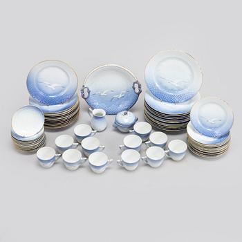 A 63-piece dinner and coffee service, "The Seagull", Bing & Grøndahl, Denmark.