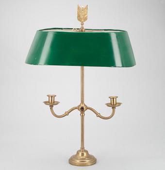 BORDSLAMPA "Lampe à bouillotte", 1900-talets början.