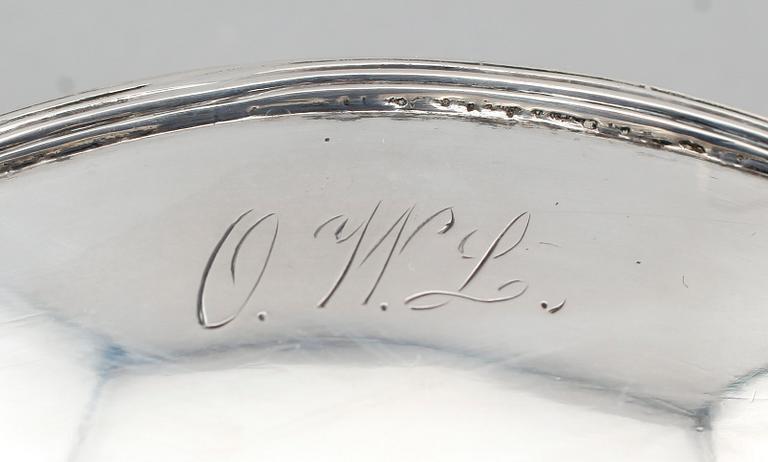 SALTKAR, 1 par, silver, Carl Gustaf Blomborg, Stockholm 1814. Vikt ca 115 g.
