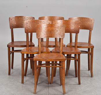 STOLAR, 6 st, Thonet, 1900-talets första hälft.