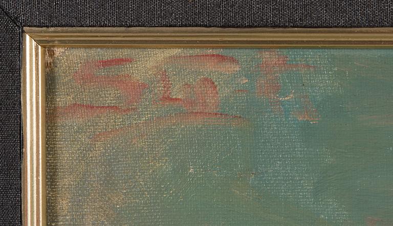 SIGRID GRANFELT, oil on canvas, laid on cardboard, signed.