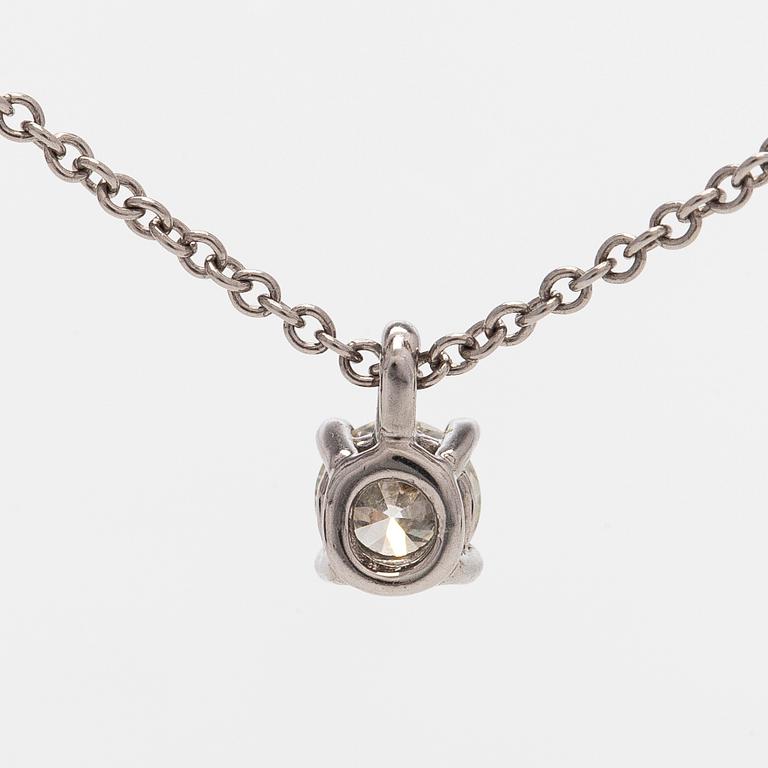 Tiffany & Co, kaulakoru, platinaa ja briljanttihiottu timantti.