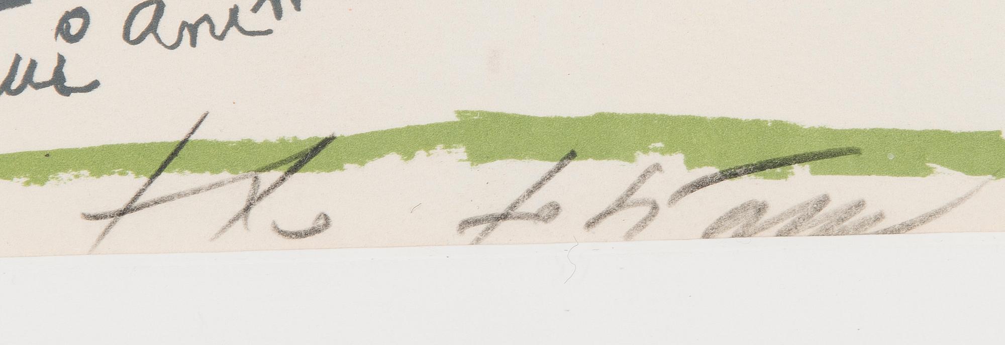 THEO TOBIASSE, litografia, signeerattu ja merkitty E.A.