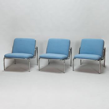 Eero Aarnio, Three armchairs, 'Lobby*, Martela.