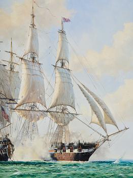 Barry Mason, "Shannon" in battle with "Chesapeake".