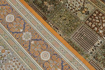 A Gohm silk rug, signed, approx. 307 x 195 cm.