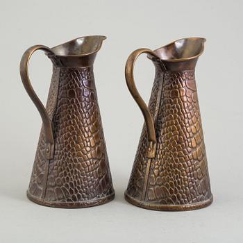 JOSEPH SANKEY & SON, VINKANNOR, ett par, Bilson, Wolverhampton, 1900-talets början.