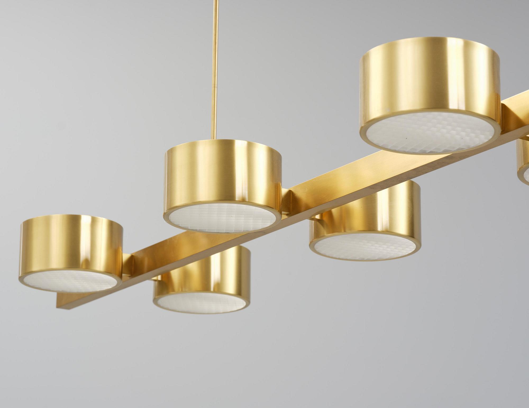 Hans-Agne Jakobsson, a monumental ceiling lamp model T 261/14, Hans-Agne Jakobsson AB, Markaryd, 1950s-60s.