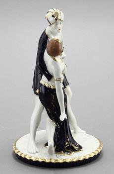 FIGURIN, flintgods, Royal Dux, 1900-talets mitt.