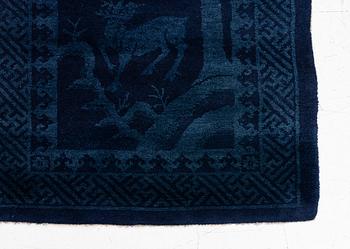 An antique Baotou rug, North China, c 157 x 75 cm.