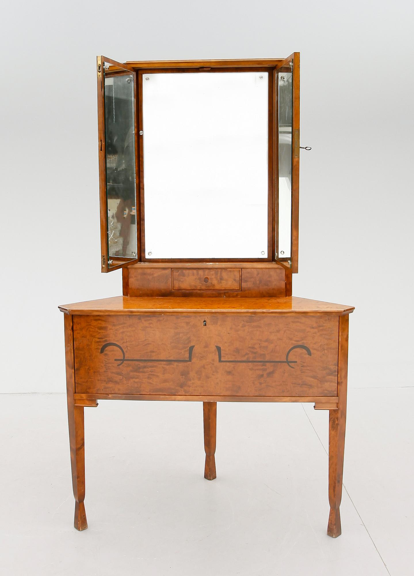 HÖRNSKÅP, art déco, 1930-tal.