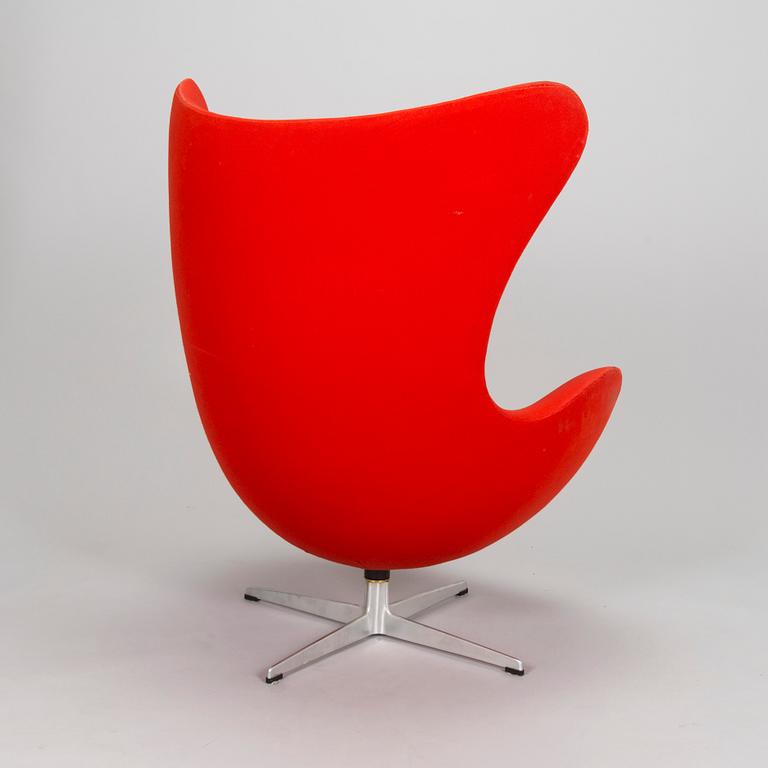 Arne Jacobsen, fåtölj "Ägget", Fritz Hansen, Danmark troligen 1970-tal.