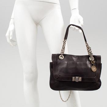 A brown leatherbag by Lanvin.