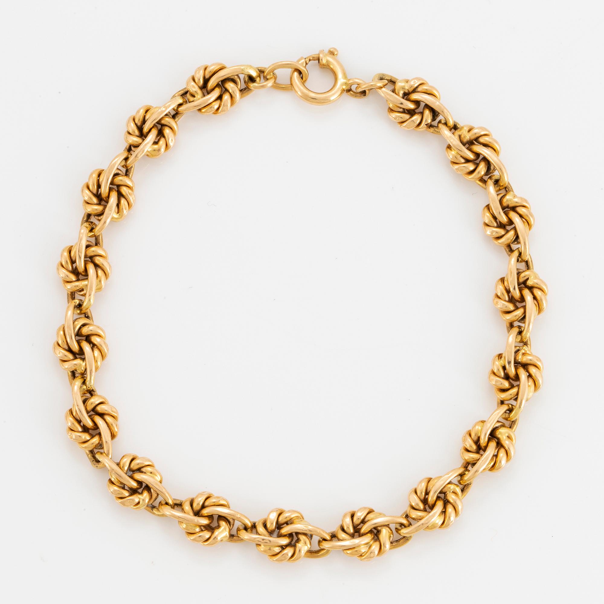 ARMBAND, 18K guld.
