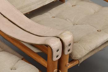 FÅTÖLJER, ett par, "Sirocco", Arne Norell, 1980-tal.