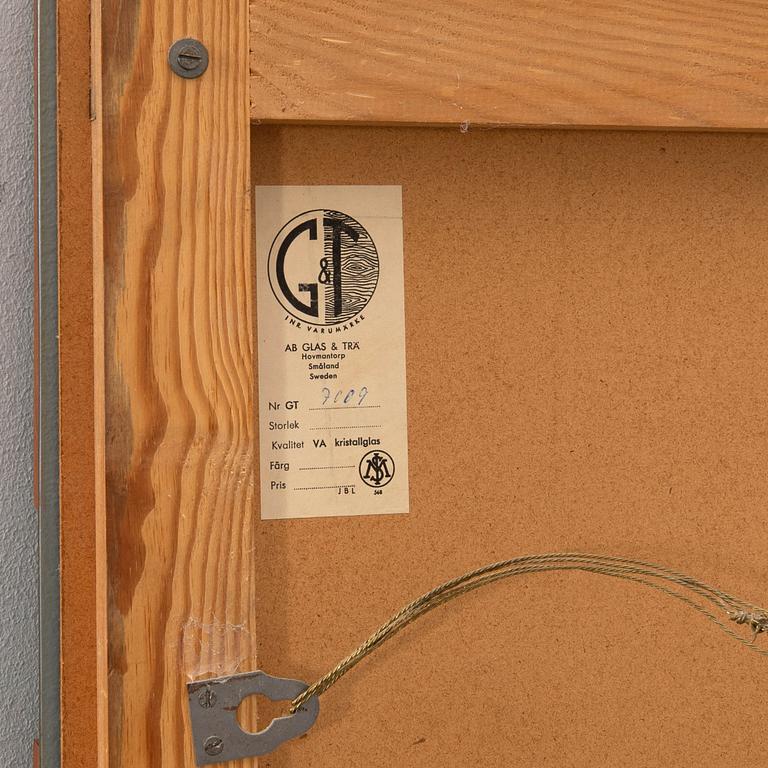 Hall furniture 2 pcs Glass & Wood Hovmantorp 1970s model 7009.