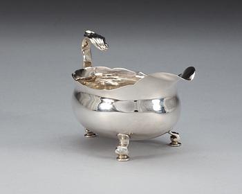 A Swedish 18th century silver cream-jug, makers mark of Jonas Thomasson Ronander, Stockholm 1774.