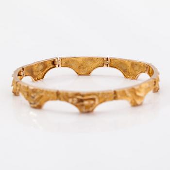 Björn Weckström, Rannekoru "Kaarisilta", 14K kultaa. Lapponia 1970.