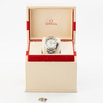 Omega, Seamaster Aqua Terra, Co-Axial, "mother-of-pearl diamond dial", armbandsur, 34 mm.