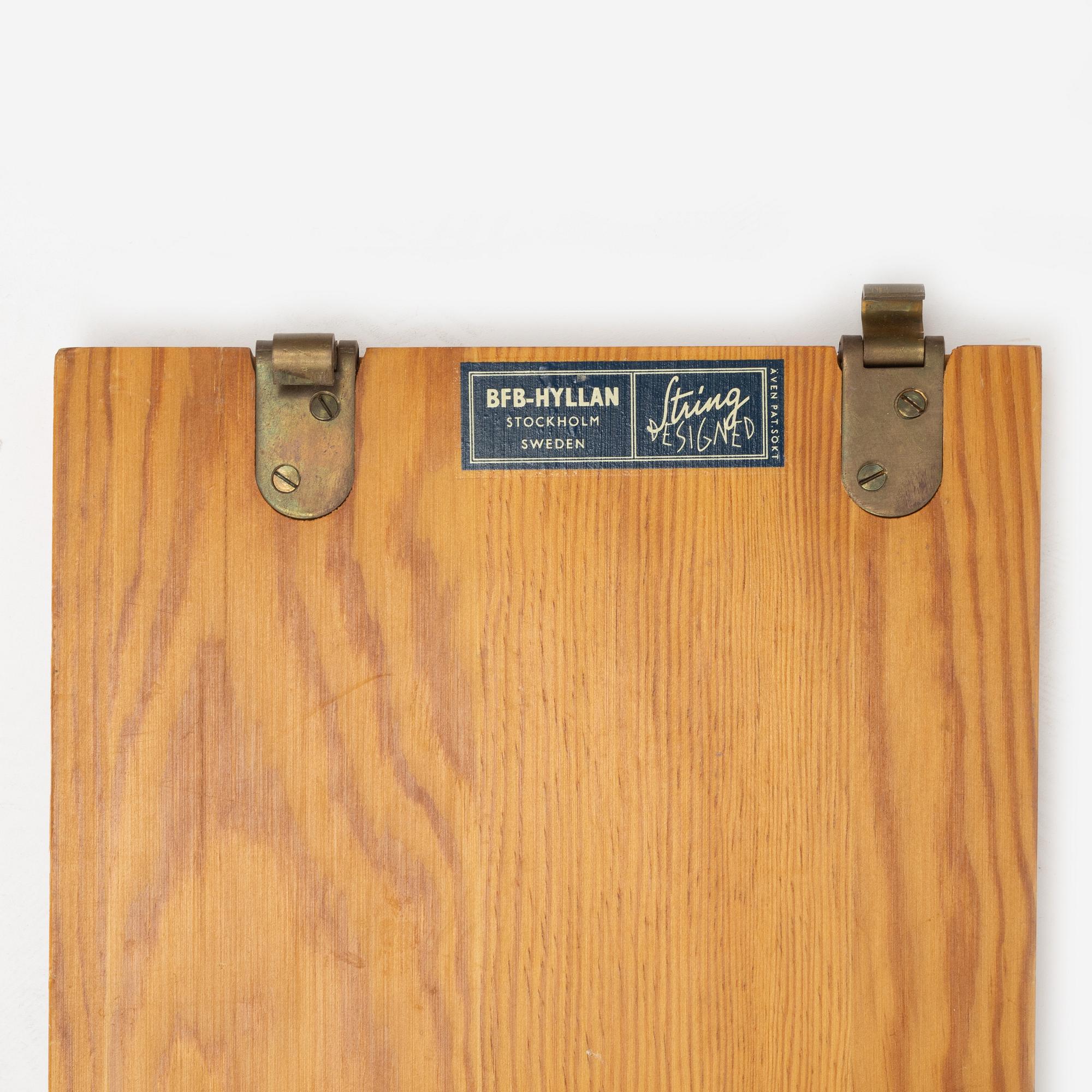 Nils Strinning, hyllsystem, "Stringhylla", String Design, 1950-60-tal.